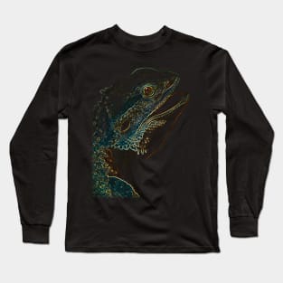 leguan, colored leguan Long Sleeve T-Shirt